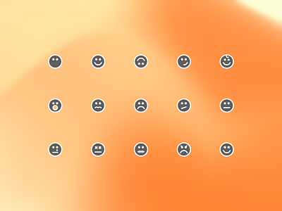 Minimal Emoji Icon Set – Duotone Style for Modern Interfaces! icon icon design icon library icon pack icon set icons illustration