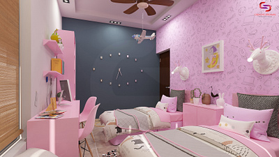 3D Pink Themed Bedroom Interiors Design 3d 3darchitecturaldesign 3dbedroomdesign 3dmodeling bedroomconcept digitalinterior interiorrender interiorstyling