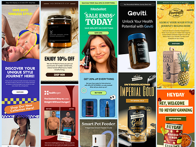 Conversion Focused Email Copy & Design for Modern Brands black friday email chrismas sale conversiondesign copywriting dripcampaigns ecommerceemail email email campaign email design klaviyodesigner responsiveemail uiux