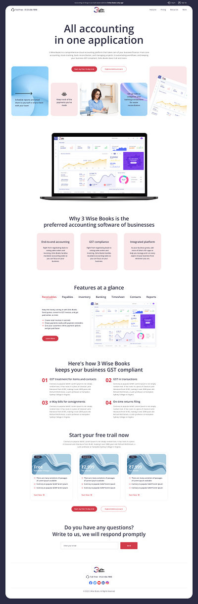 Accounting accounting ui user interface web design