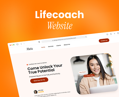 Life Coach Website Design coach website figma design ui ui design web design website design