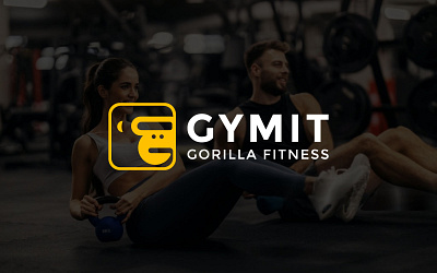 GYMIT-Modern Fitness Gym Logo & Brand Identity brand design brand identity branding fitness fitness identity fitness logo graphic design gym branding gym identity gym logo identity