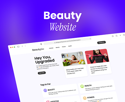 Beauty Plus Website Design beauty website design beautyplus figma figma design figma website landing page ui ui design web design