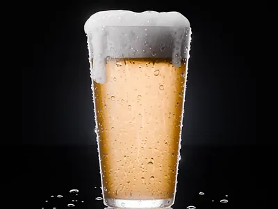 Glass of beer 3d animation beer blender glass motion graphics
