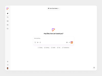 Slurk - AI Chatbot ai ai chatbot ai dashboard ai design ai tools artificial intelligence chat chatbot chatgpt clean dashboard dashboard ui gpt minimalist orange product design purple saas ui ux