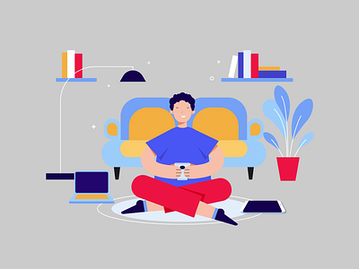 Social Media Message Share animation design illustration lottie sms social media background