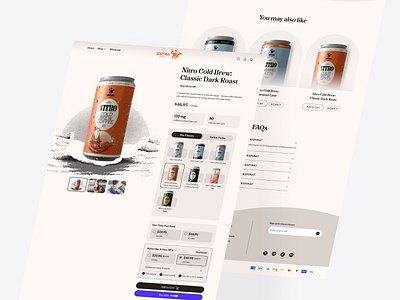 Raposa product page selection b2b branding cafe coffee design illustration landing page design product design saas ui uiux ux uxdesign web design website design