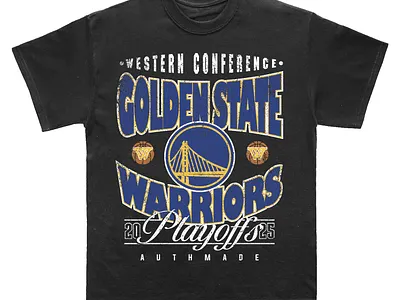 GSW Playoffs T-shirt design graphic design illustration t shirt design vector