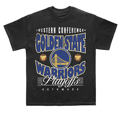 GSW Playoffs T-shirt design graphic design illustration t shirt design vector