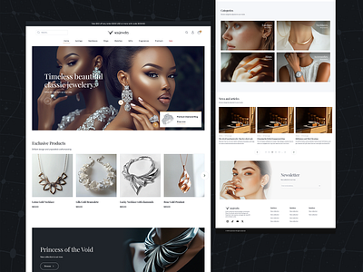 Jewels Deserve a Stunning Site branding design graphic design illustration logo typography ui ux vector website
