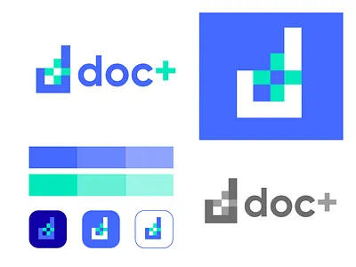 Geometric D+ logo design for doc+ branding brandmark clinic logo d d letterform logo d logo doc logo doctor logo geometric shapes logo hospital logo logo logo symbol logotypes wordmark medical logo minimal abstract minimal logo modern logo monogram lettermark negative space logo simple logo