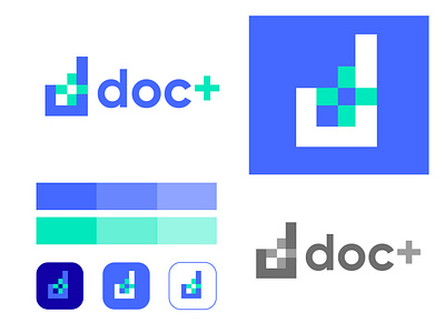 Geometric D+ logo design for doc+ branding brandmark clinic logo d d letterform logo d logo doc logo doctor logo geometric shapes logo hospital logo logo logo symbol logotypes wordmark medical logo minimal abstract minimal logo modern logo monogram lettermark negative space logo simple logo
