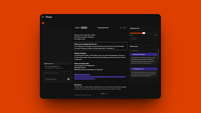 Making Legal Stuff Less Legal with PlainLaw ai aitool creative design legaltech product design saas ui uidesign ux uxdesign