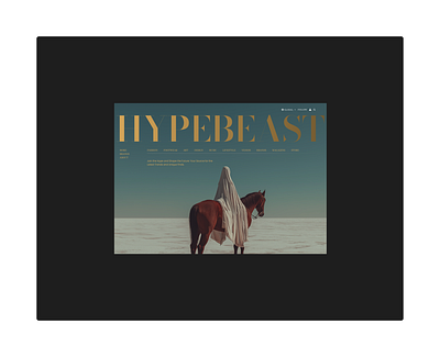 Hypebeast Website Redesign Concept digital magazine fashion graphic design hypebeast magazine ui ux website