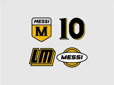 Lionel Messi Stickers argentina badge logo barcelona catalunya football football logo lionel messi logo design psg soccer sports logo stickers world cup