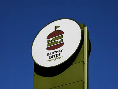 Earthly Bites (Burger Branding) brand identity branding burger branding food branding food packaging graphic design