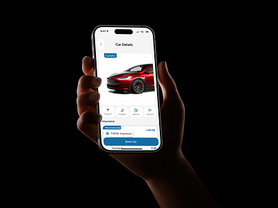 Car Rental App UI Design animation branding motion graphics ui