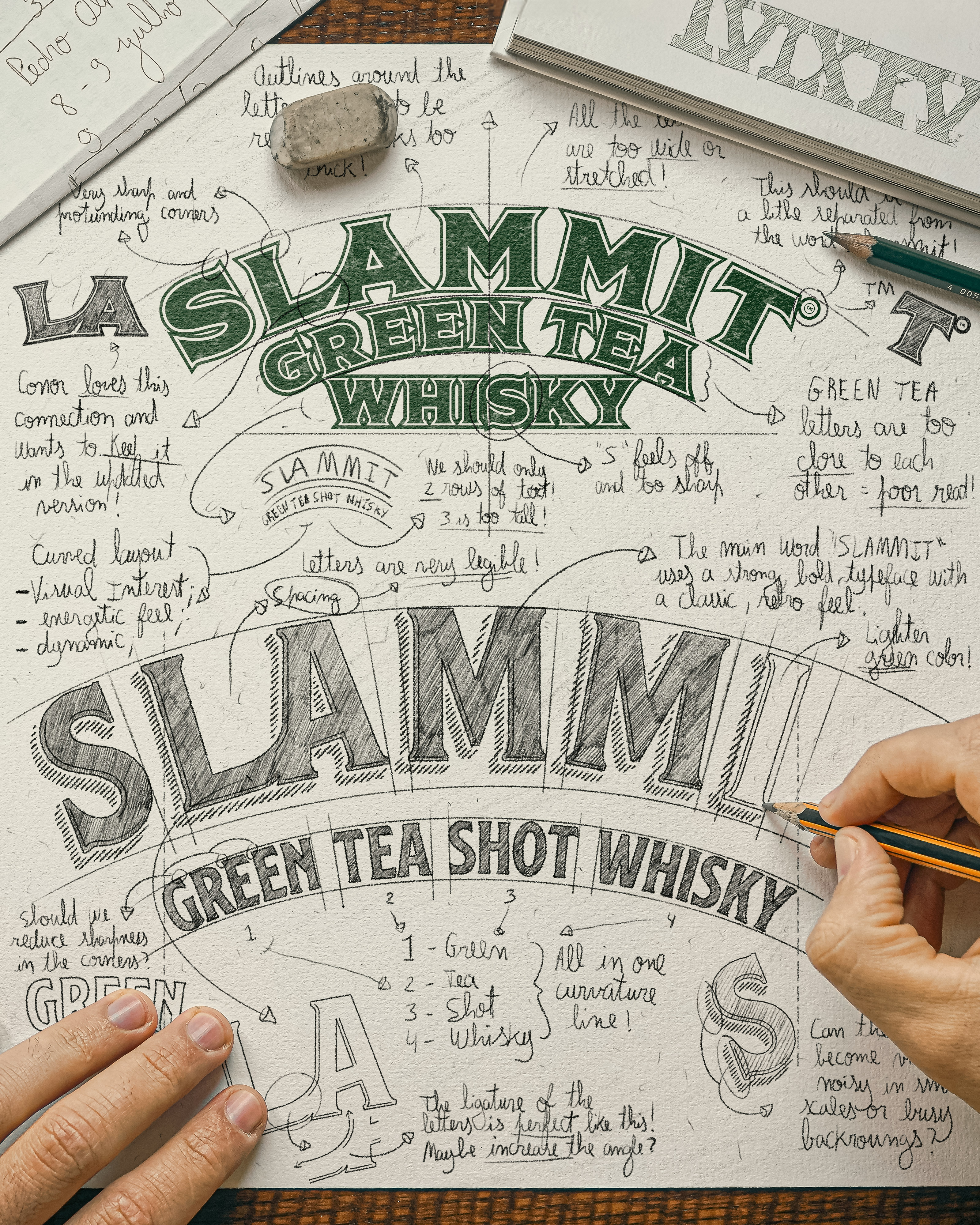 Slammit - Whisky Logo Redesign badge design black and white illustration branding design emblem design engraving illustration green tea whisky illustration lettering lettering sketch logo logo design slammit vintage illustration whisky logo
