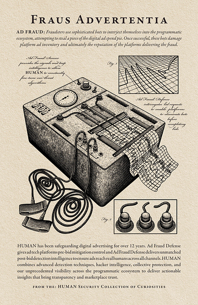 Lie Detector Poster - Human Security 3/8 badge design black and white illustration branding design emblem design engraving illustration engraving lie detector illustration lie detector machine logo pen and ink illustration vintage illustration woodcut illustration