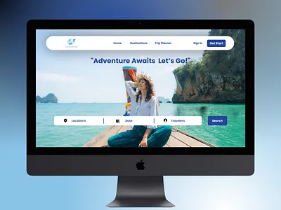 🧭 Travel website UI uidesign uxdesign