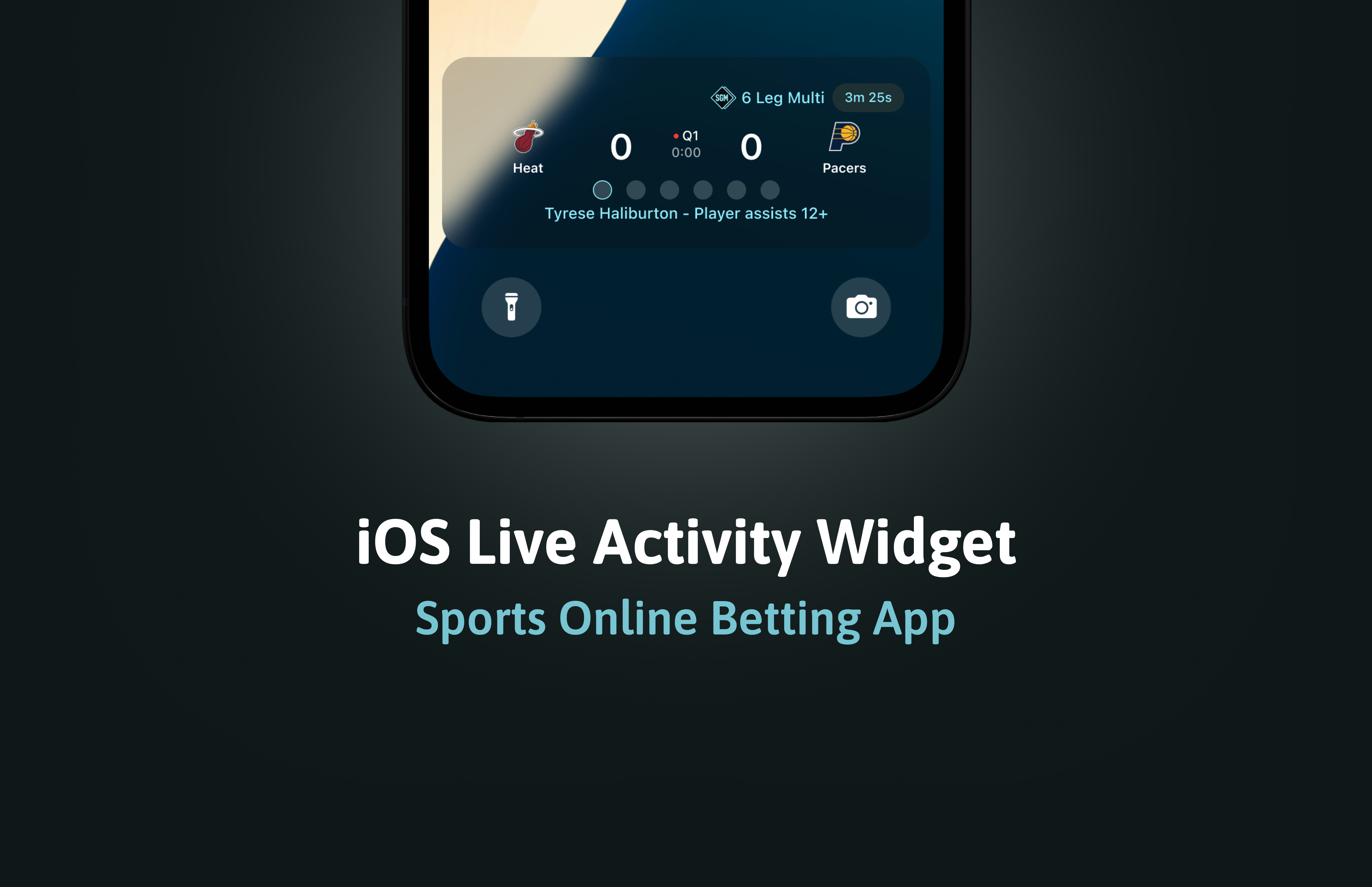 Live NBA Betting Tracker – iOS Live Activity Widget app branding figma ios design ui uxui design