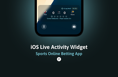 Live NBA Betting Tracker – iOS Live Activity Widget app branding figma ios design ui uxui design