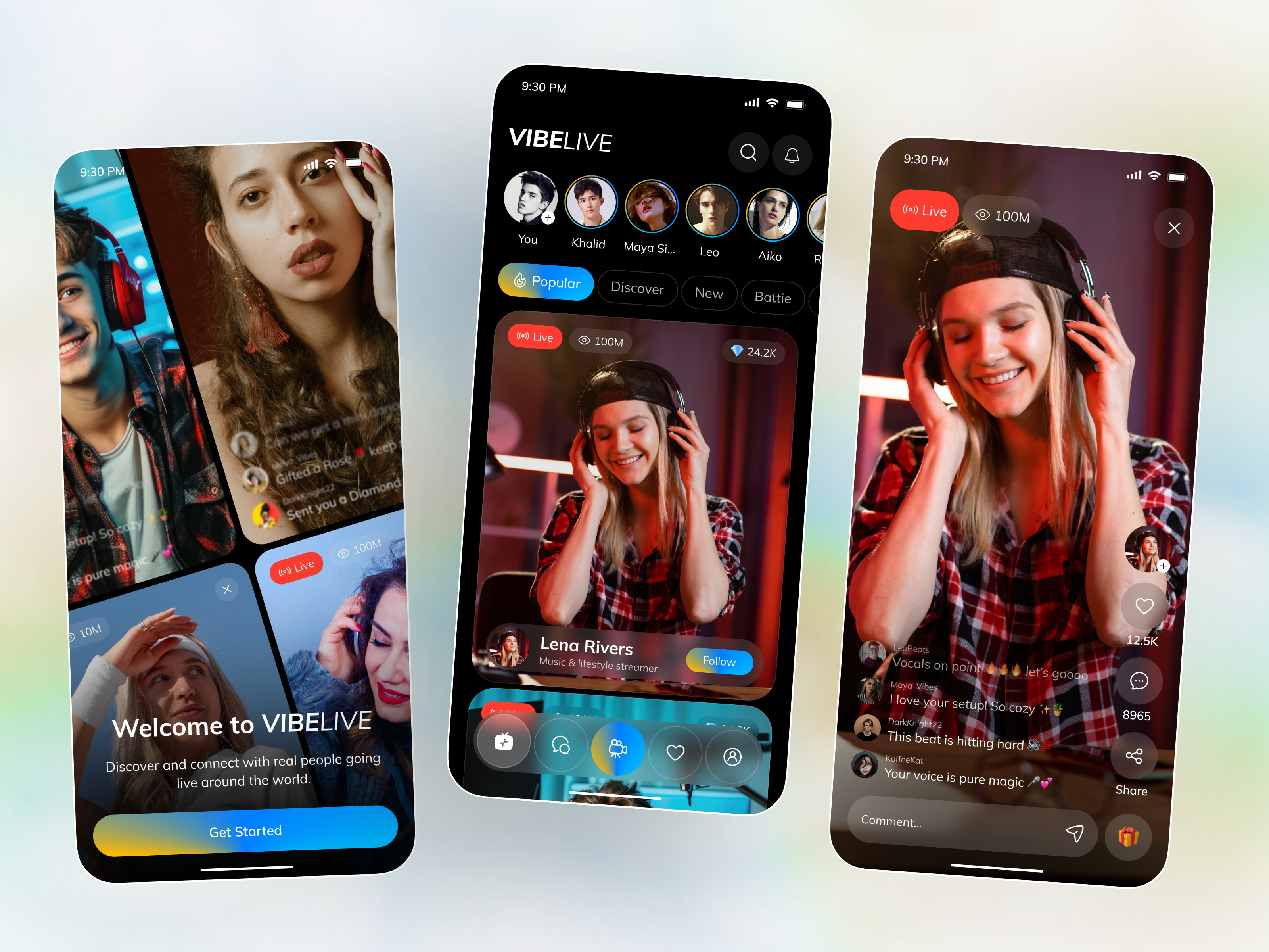 Example of Streaming Mobile App And Development