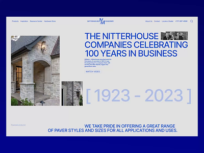 Nitterhouse Masonry | Corporate design logo ui ux web web design