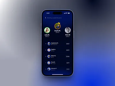 Leaderboard - DailyUI #019 019 dailyui design graphic design leaderboard ui uiux