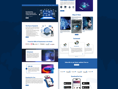 Spatial AI Platform aiux designshowcase figmadesign futuristicdesign landingpagedesign ui webui