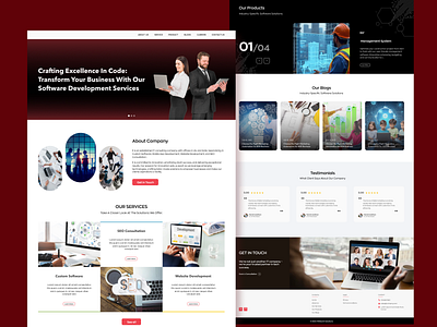 Enterprise Software Website businesswebsite dribbble enterpriseui responsivedesign softwarecompanywebsite webdesign websitedesign