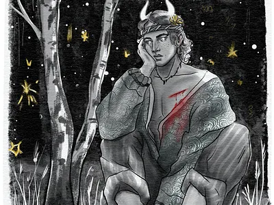 Demon art bookillustration character design drawing graphic design illustration illustrator painting sketch