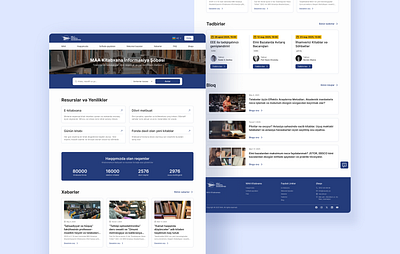 Library website | Landing Page ui