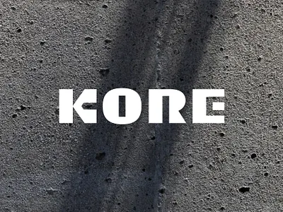 Kore Logo concrete