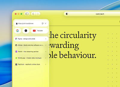 If Safari had vertical tabs - MacOS 26 Tahoe browser browser ui liquid glass ui macos design safari sidebar tabs
