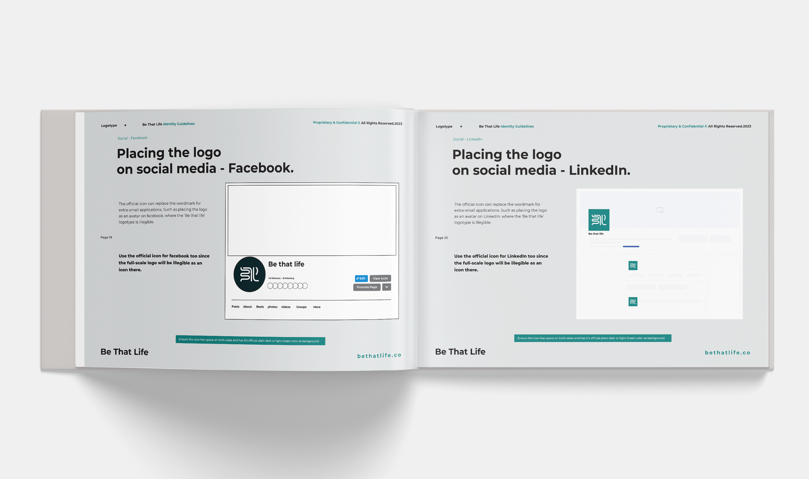 Example of Brand Guidelines Book & Identity Kit