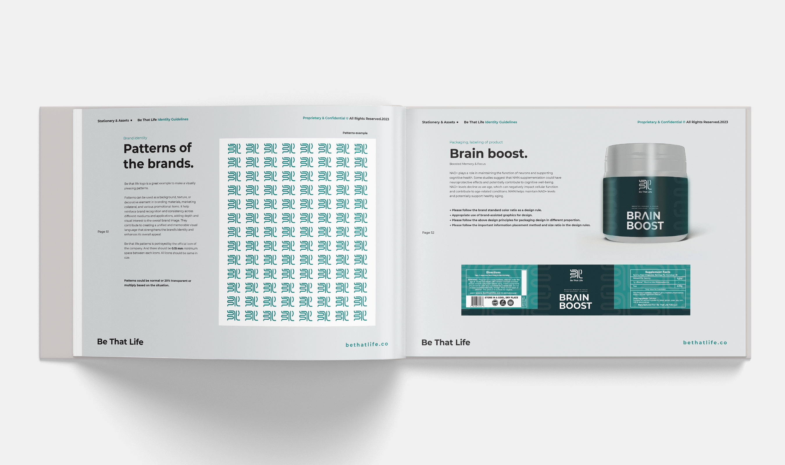 Example of Brand Guidelines Book & Identity Kit