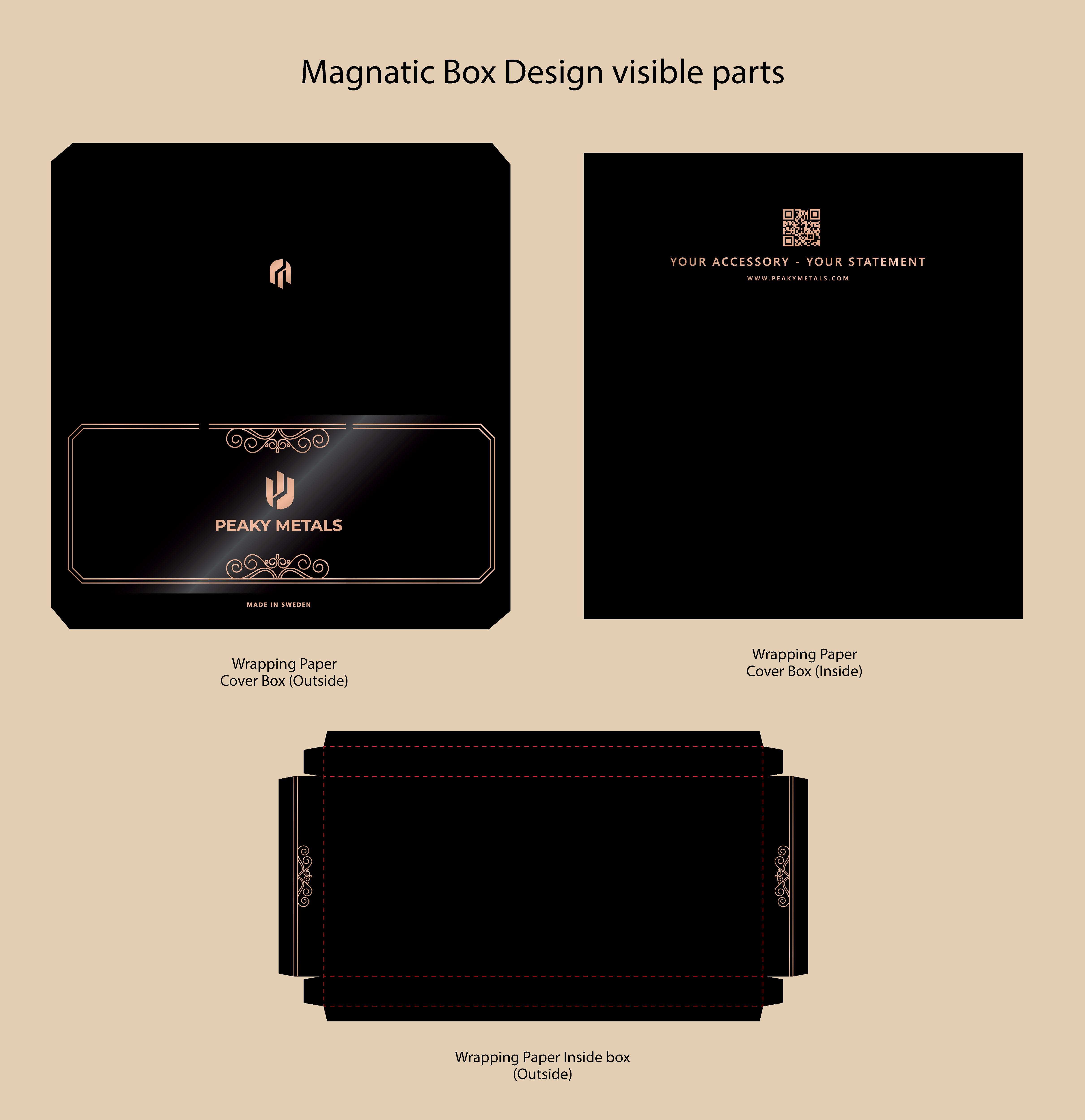 Peaky Metals product packaging design—magnetic box design 3d animation box design branding creative design design graphic design illustration magnetic box ui