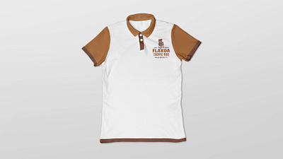 Flakoa Polo Shirt Design Branding brand brand identity branding clean design graphic hand drawn identity illustration logo merch merchandise mock up polo shirt simple uniform vintage visual white