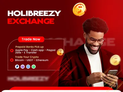 Flyer for a crypto trading brand adobe photoshop design flyer design graphic design logo poster design social media design