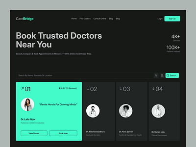 Healthcare Website Design clinic website doctor health health care health website healthcare landing page medical medical website online doctor patient treatment ui website uiux web web design webdesign