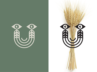 Happy Wheat 2025 branding design face food future logo graphic design happy happy face illustration logo minimal logo nature simple logo typography vector wheat