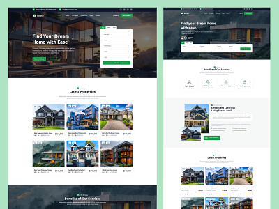 Estate Figma Website Template ui website template
