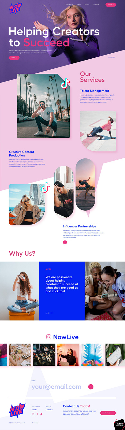 Influencer Portfolio Website – Showcase, Collaborate & Grow digital creator website