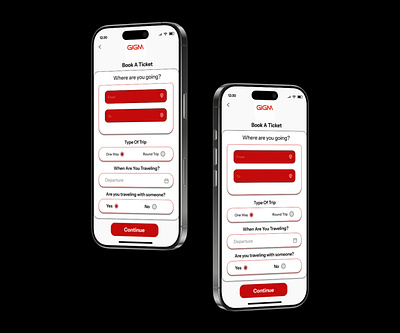 GIGM APP REIMAGINED app branding design ui ux
