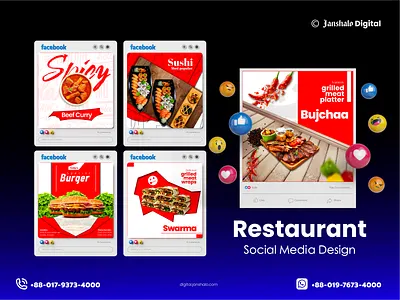 Restaurant Social Media banner branding design facebook ad graphic design post design poster poster design restaurant ad design restaurant post restaurant poster design restaurant social media restaurant social media design social media social media post