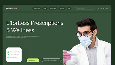 pharmacy website Design branding design graphic design mobile app design ui ux web design