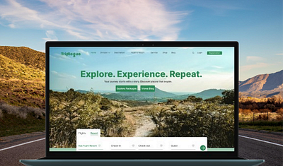 Triplogue – Travel UI Website Design design dribbble ui