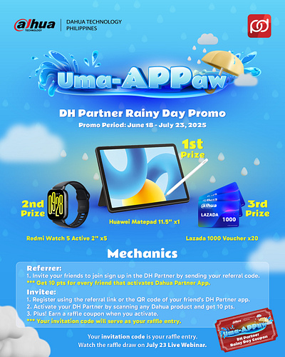 UMA-APPAW PROMO graphic design promo promo poster rainy day poster