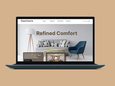 Coziture – Modern Website UI Concept design ui